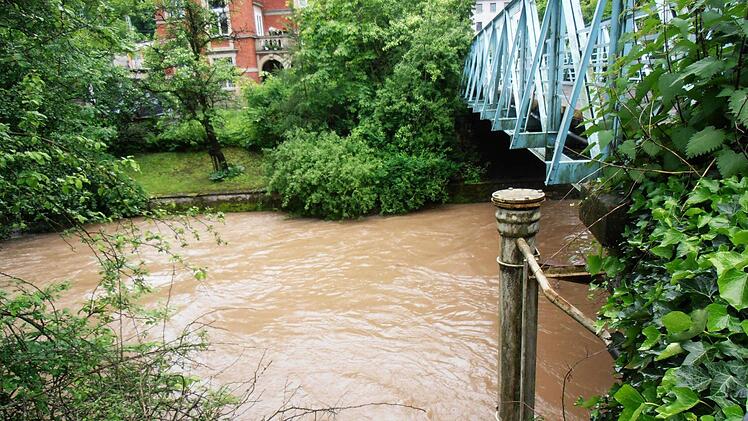 Die Itz am Samstagnachmittag in Höhe des Sonntagsangers.
