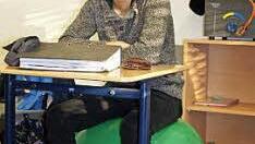 Gymnastikbälle sind in die Schule eingezogen.  Foto: Ulrike Reichert