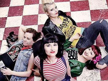 Die Girl-Punk-Band "The Shrieks" aus Helsinki gilt als Geheimtipp. Si espielen am Samstag, 22. Juli, in Coburg. Foto: Nau Nauska