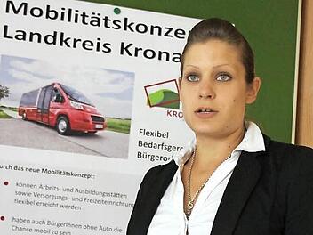 Michaela Morhard vom Landratsamt Kronach kümmert sich um das Mobilitätskonzept.  Foto: Friedwald Schedel