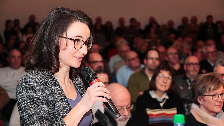 Podiumsdiskussion mit den drei Bürgermeisterkandidaten in Bad Brückenau am 6. Februar 2020 Foto: Matthias Hoch