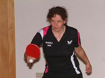 Am 8:6-Sieg der TS Kronach beim TSV Steinberg war Manuela Heim bei ihrem Ex-Verein mit zwei Einzelsiegen beteiligt. Foto: Hans Franz