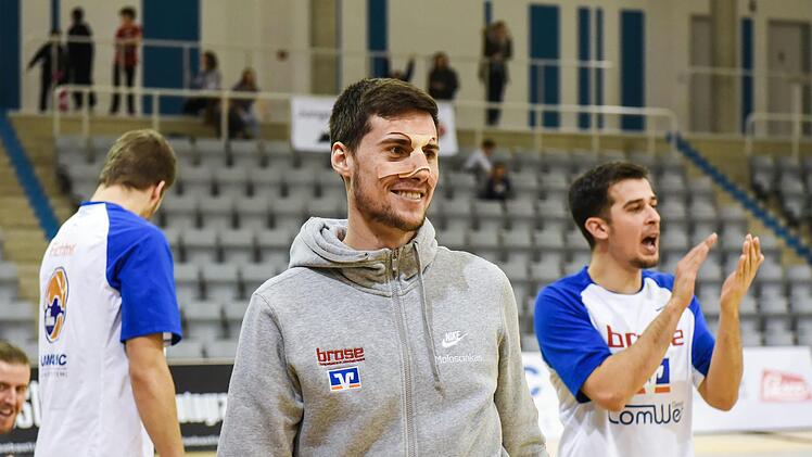 Will trotz gebrochener Nase nach Möglichkeit am Samstag in München auflaufen: BBC-Aufbauspieler Eividas Molosciakas