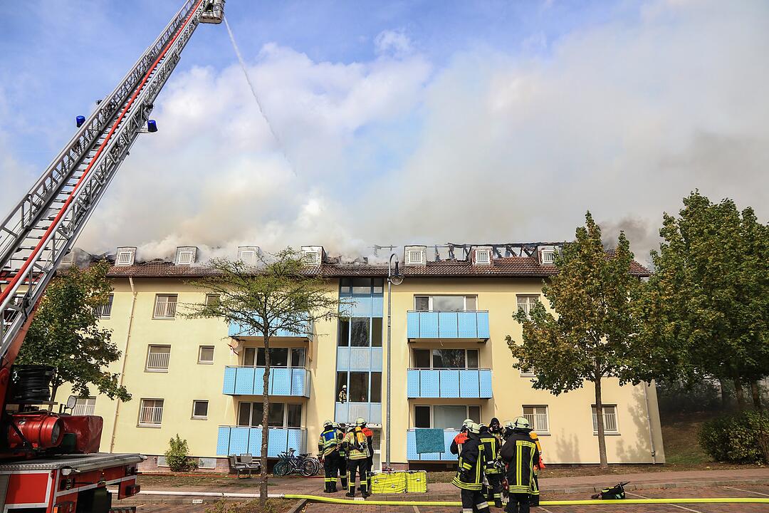Großbrand im ANKER-Zentrum Bamberg