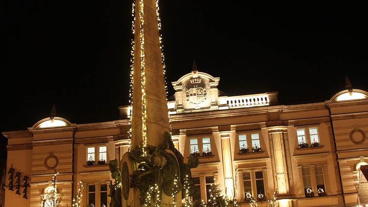 Weihnachtlicher Lichterglanz in Kulmbach Foto: Jürgen Gärtner