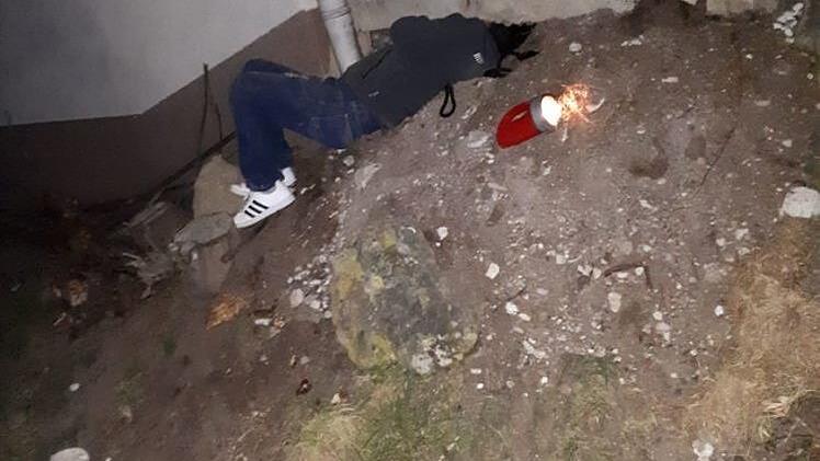 Monatelang war die kleine Milla verschwunden. In Ebersdorf tauchte die Hündin jetzt wieder auf. Millas Retter hatten allerdings keinen leichten Job: Die Kleine hatte sich unter einer Garage versteckt. Foto: Wolfgang Desombre