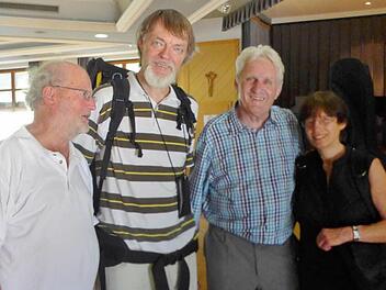 Otto Winter, Walter Forchert, Walter Dold und Gabriele Forchert (v. li). eint die Freude an der Musik. Foto: Sabine Meißner