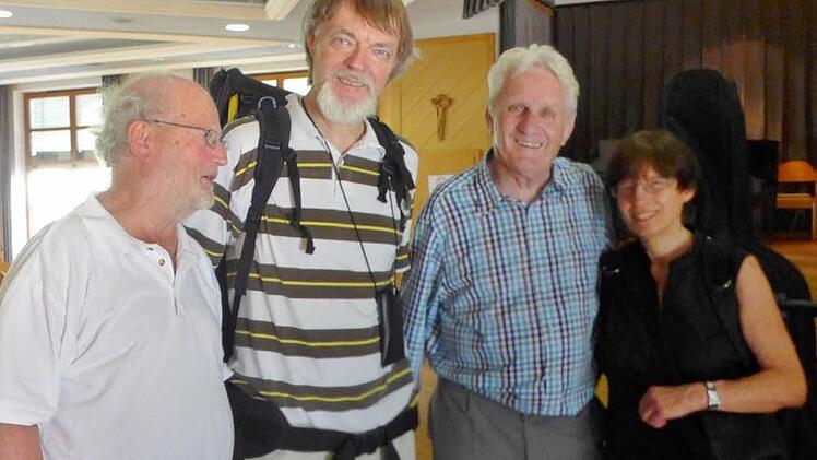 Otto Winter, Walter Forchert, Walter Dold und Gabriele Forchert (v. li). eint die Freude an der Musik. Foto: Sabine Meißner