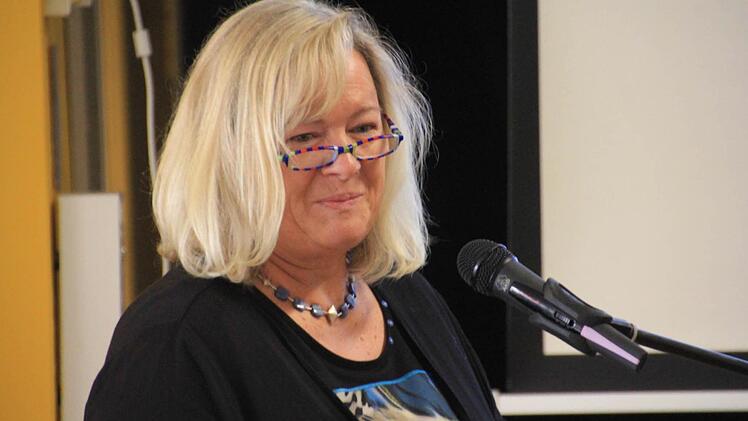 Heike Albart von der Realschule Ebern bei ihrem Vortrag  Foto: Helmut Will