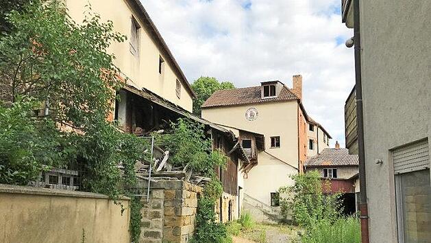 Blick auf das Brauhaus des ehemaligen B&auml;ren-Br&auml;us. Die Natur hat sich in 20 Jahren das Gel&auml;nde zur&uuml;ckerobert, Die Idylle und &Auml;sthetik sind Gr&uuml;nde der KIS f&uuml;r die &Ouml;ffnung des Gel&auml;ndes zum Altstadtfest. Foto: KIS