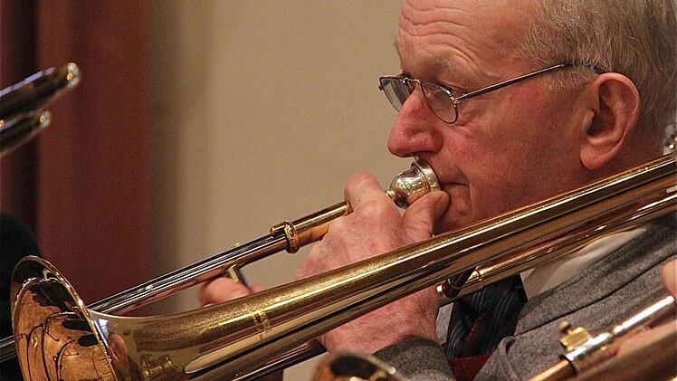 Rudolf Wagner aus Wartmannsroth schätzt die Kameradschaft im Seniorenorchester