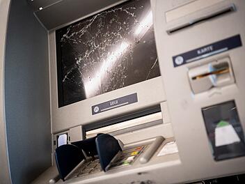 Gesprengter Geldautomat