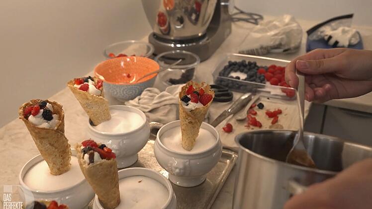 "Mascarpone-Wölkchen im Knusperkleid": Für Laras Gäste ist der zauberhafte Nachtisch "zu wenig".