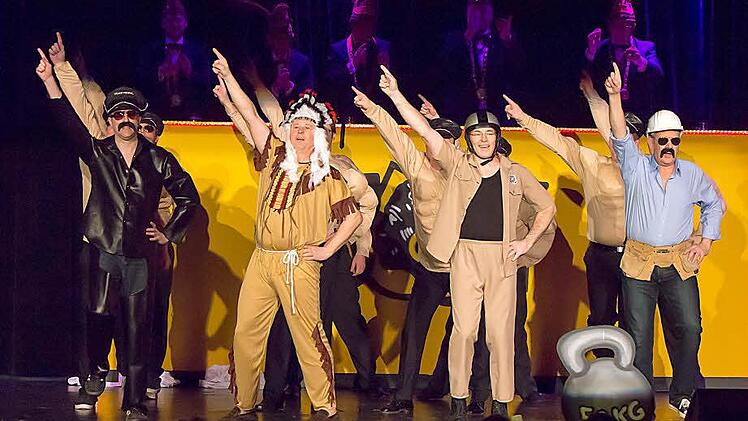 Männerballett der Coburger Narrhalla Foto: Albert Höchstädter