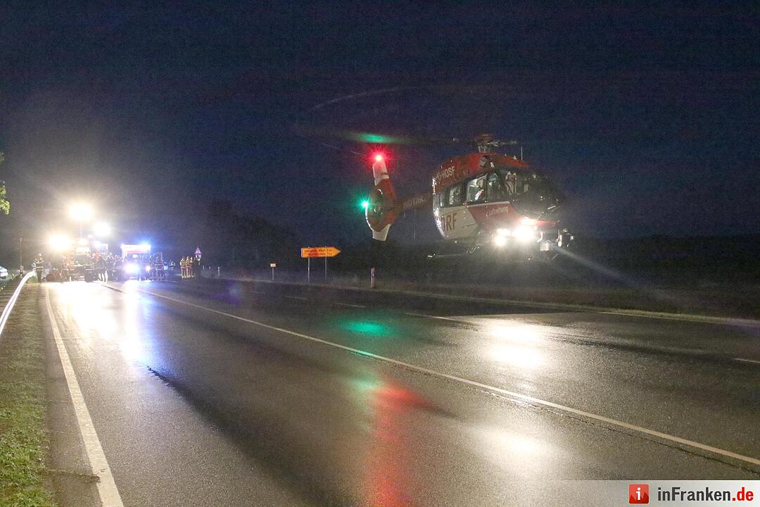 Schwerer Unfall auf B4 im Landkreis Coburg