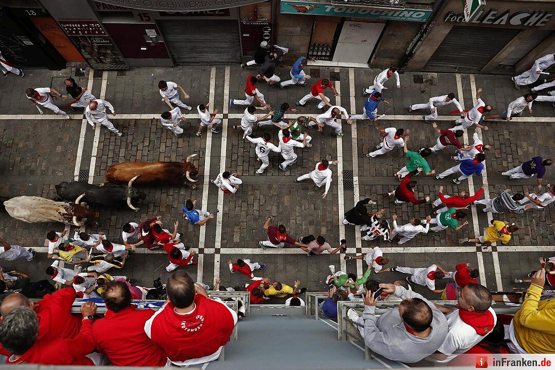 Stierhatz in Pamplona
