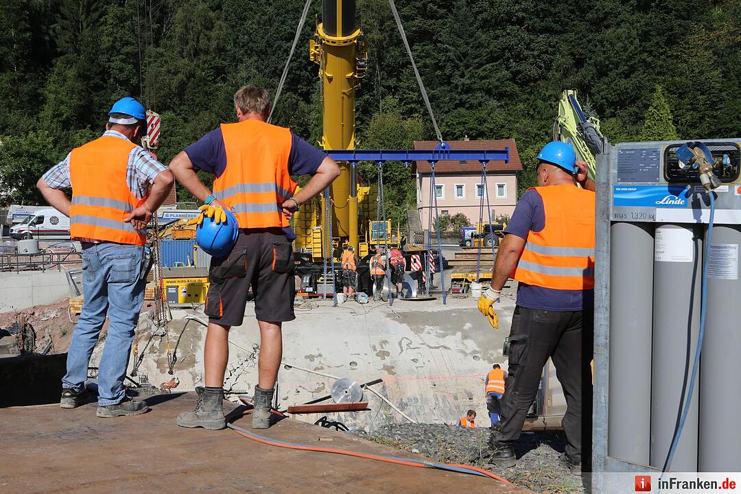 Brückenabriss in Kronach