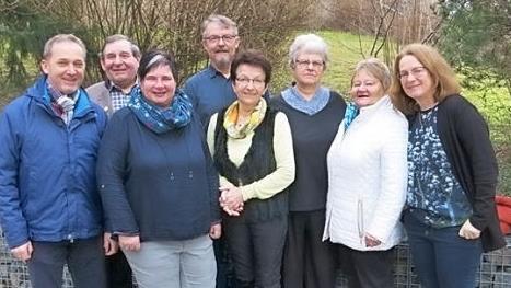 Der neue Vorstand des Gesanvereins (von links): Reinhardt Zech, Werner Strehler, Sabine Eberlein, Michael Teufel, Gisela Fischer, Heidi Lösch, Karin Lankl und Martina Schleifenheimer. Foto: privat