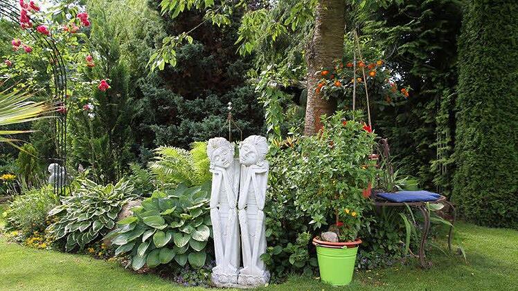 Einen reinen Ziergarten hat sich Willi Ismaier in Hausen geschaffen. Foto: Mathias Erlwein
