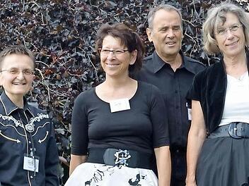Die Students Karoline, Eva, Jo, Maria-Anna  Foto: Wolfgang R&ouml;der