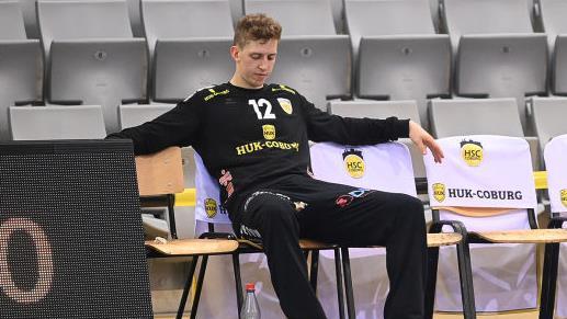 Er hat sich am wenigsten vorzuwerfen: HSC-Torsteher Konstantin Poltrum ist in ausgezeichneter Form. Trotzdem ist er mit der aktuellen Situation nicht glücklich. Foto: Hagen Lehmann