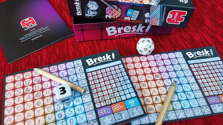 Spiel-Test "Bresk": innovatives Kreuzworträtsel-Würfeln