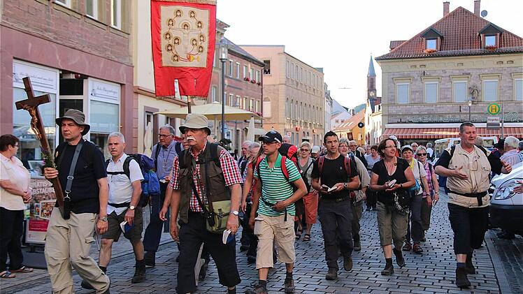 Ankunft der Wallfahrer