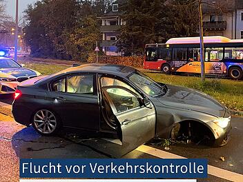 Unfall nach Verfolgungsjagd in Nürnberg