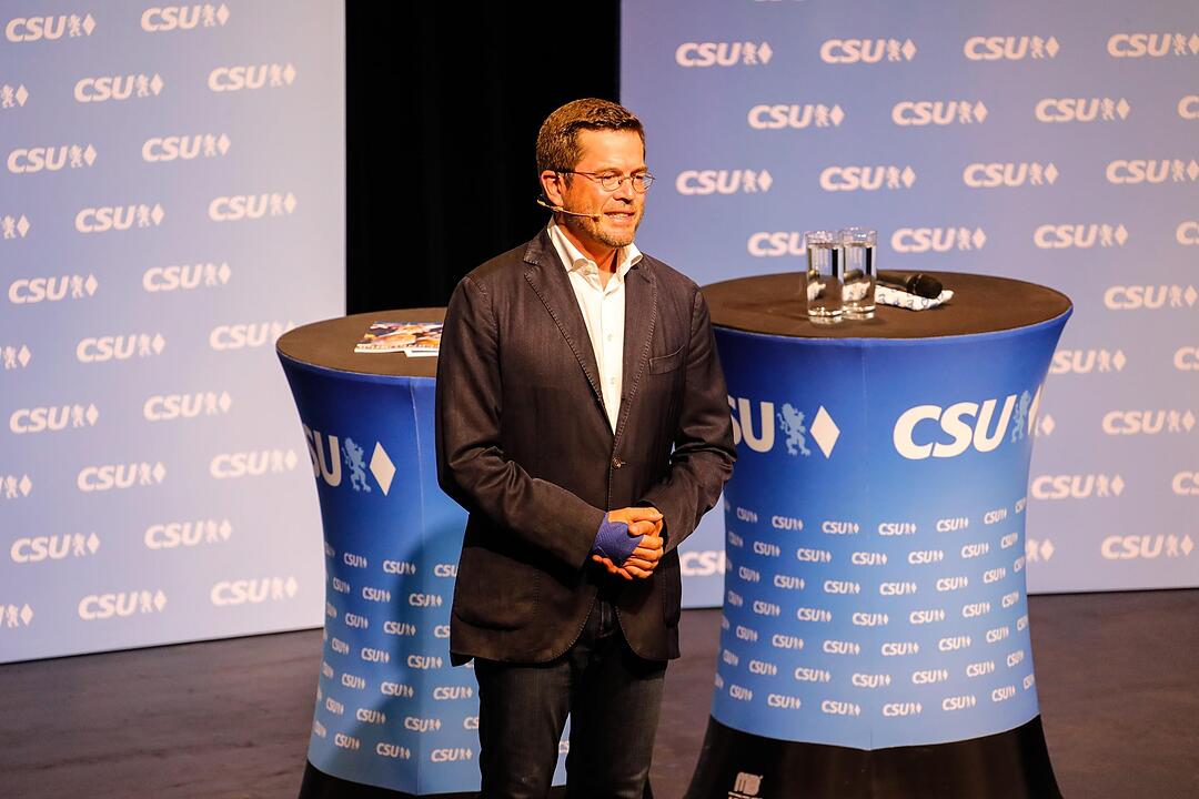 Wahlkampf der CSU - Karl-Theodor zu Guttenberg in Kulmbach