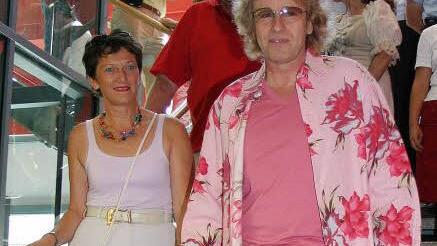 Inge Aures und Ehrenbürger Thomas Gottschalk. Foto: BR-Archiv