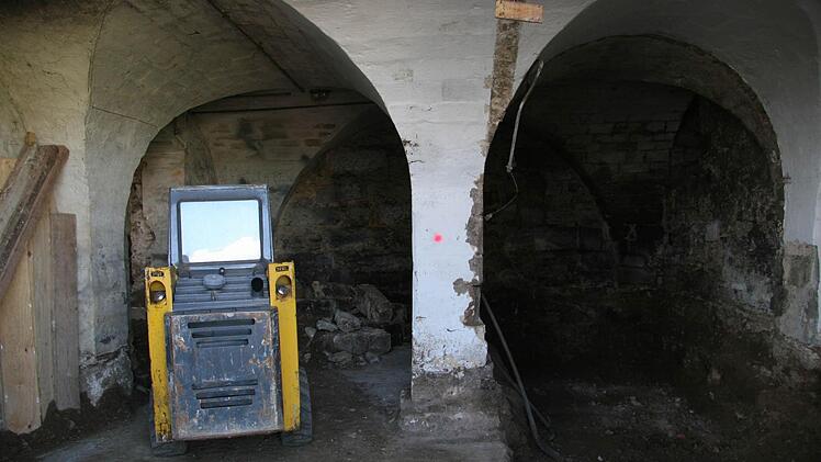 Das Gewölbe im Untergeschoss wird ein Schmuckstück werden.