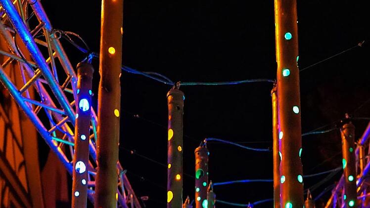 Lichtstelen öffneten eine Traumwelt