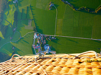 Ballonfahrt im Hei&szlig;luftballon