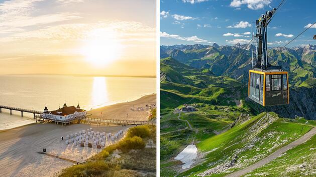 Urlaubstipps in Deutschland: Von der Ostsee bis zu den Alpen