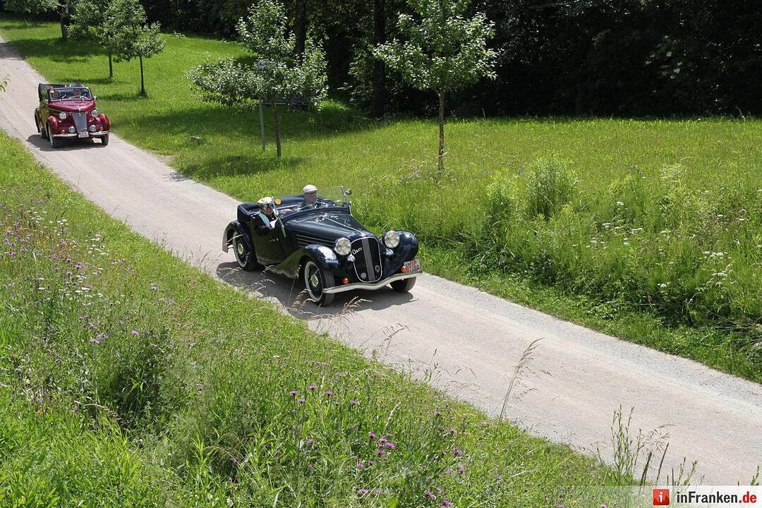 Oldtimertreffen auf der Kulmbacher Plassenburg
