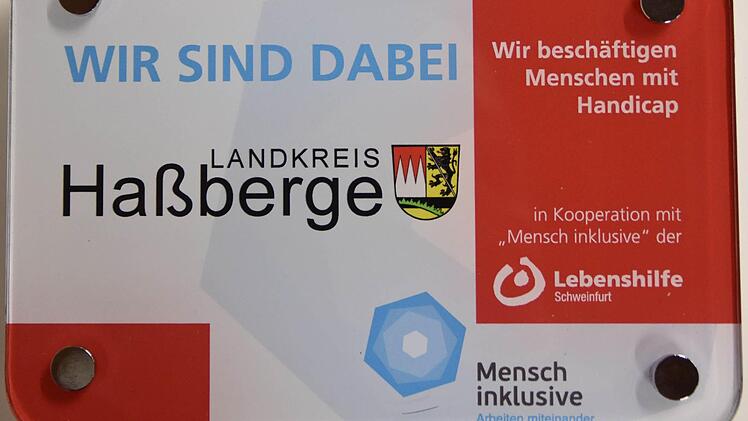 Das Qualitätssiegel "Mensch inklusive" hat auch der Landkreis Haßberge bekommen, der zwei Menschen mit Behinderung im Landratsamt und in den Haßberg-Kliniken beschäftigt.