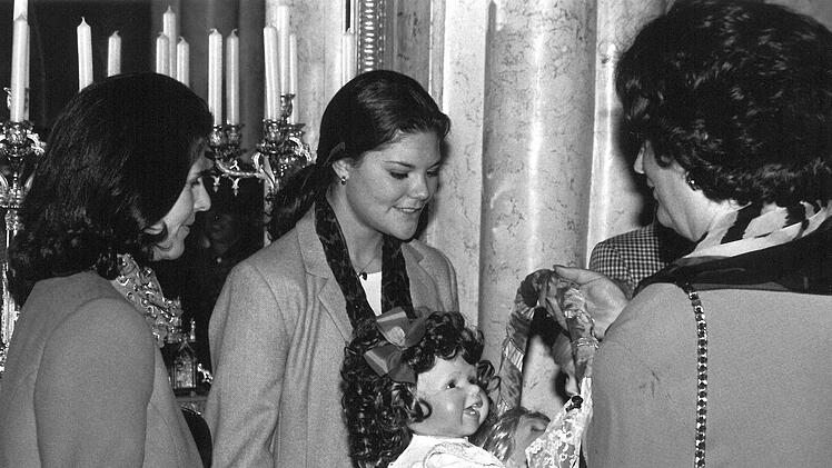 Königin Sylivia und Kronprinzessin Victoria von Schweden zu Besuch in Coburg im Oktober 1995Foto: Tageblatt-Archiv/Klaus Wöhner