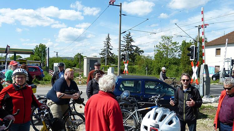 Fahrradtour zum Bahnausbau in Bamberg am 10. Mai 2019. Foto: Julian Megerle