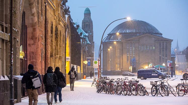 Winterwetter in Hamburg