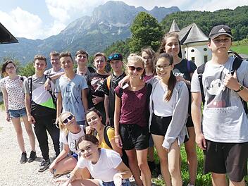 Teilnehmer der Abschlussfahrt der Mittelschule Oerlenbach.  Foto: Werner Vierheilig
