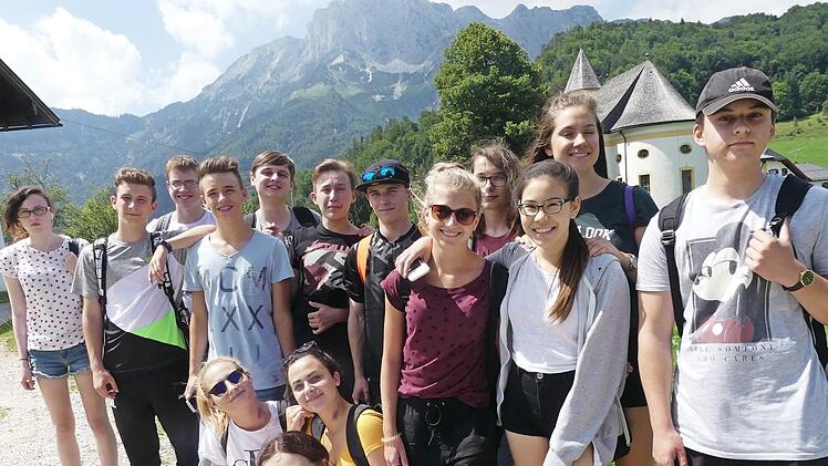 Teilnehmer der Abschlussfahrt der Mittelschule Oerlenbach.  Foto: Werner Vierheilig
