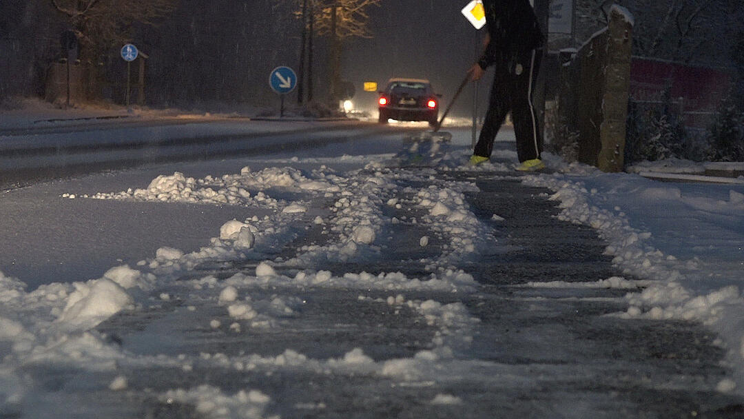 Schneechaos in Teilen von Mittelfranken