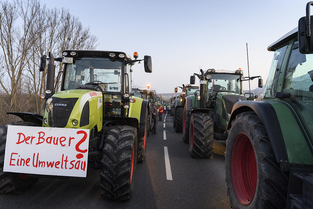 Bauerndemo... auf dem Weg nach N&uuml;rnberg