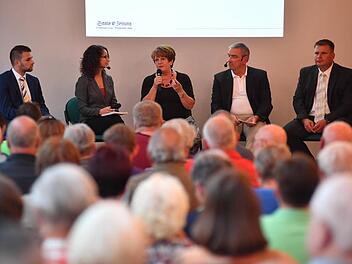 Wahlforum der Saale-Zeitung am 1. September 2016 in der Georgi-Halle. Foto: Ronald Rinklef