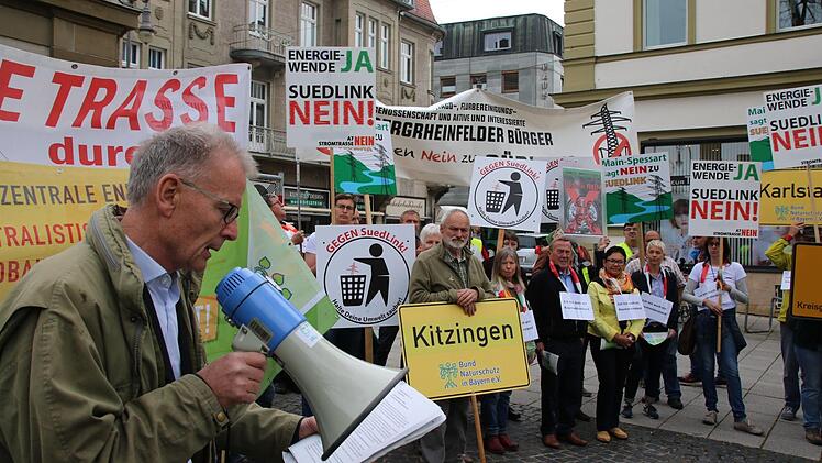 Eindrücke von der Anti-Südlink-Demo. Foto: Ralf Ruppert
