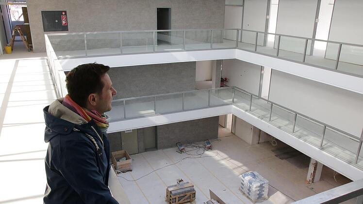 Eindrücke von den Baustellen im Landratsamt. Foto: Ralf Ruppert