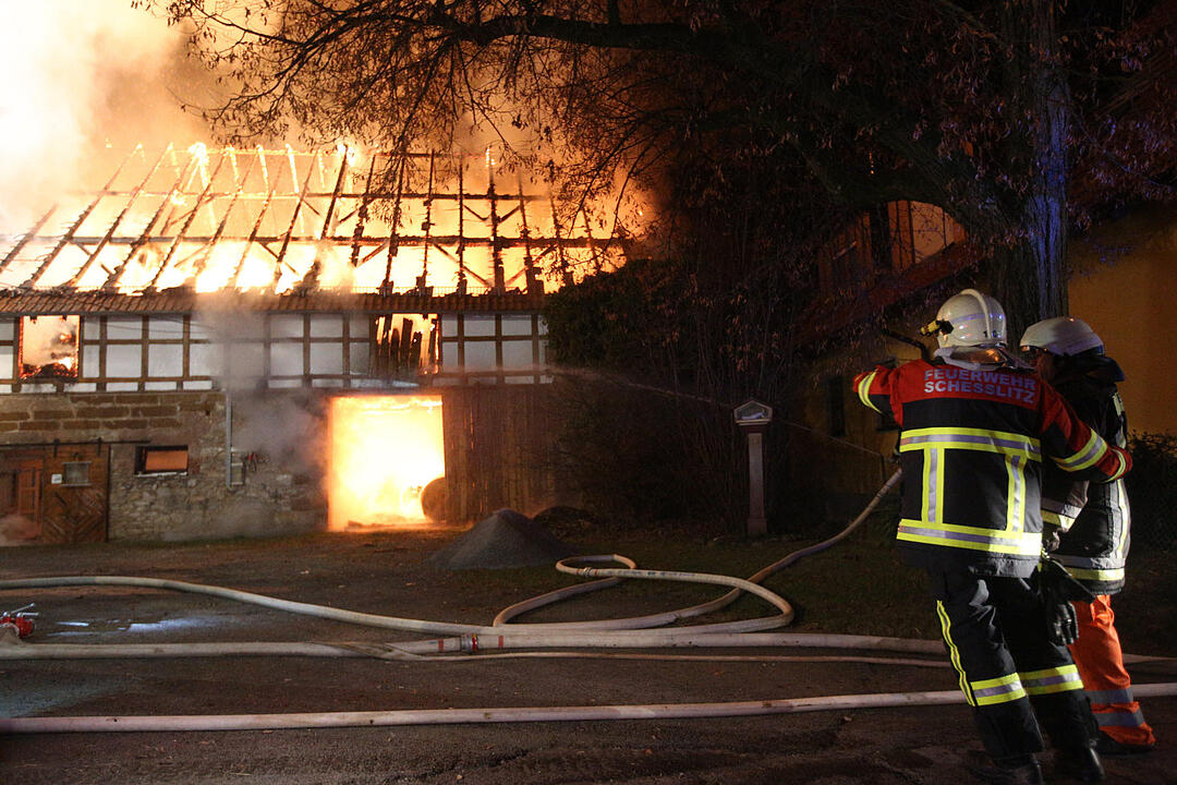 Scheunenbrand in Melkendorf