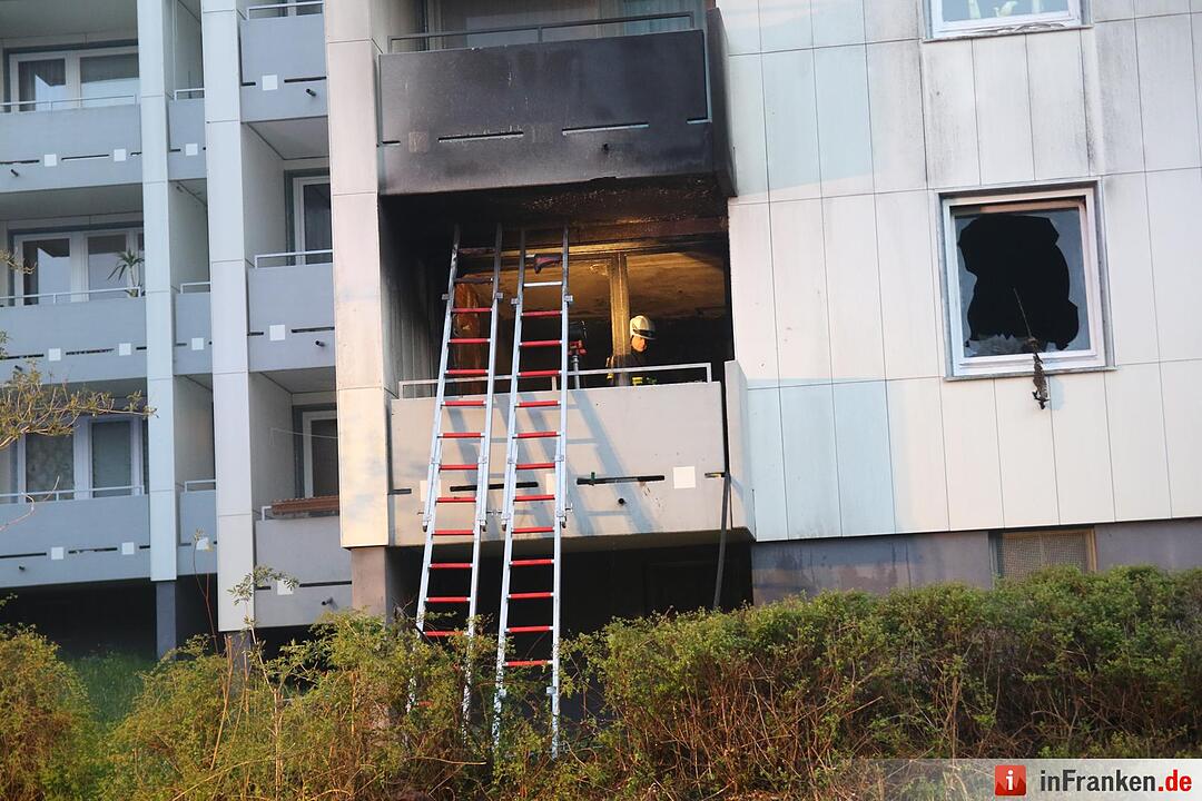 Brand in Mehrfamilienhaus in Coburg