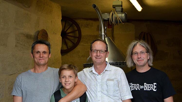 Wolfgang Raab, Jakob Raab, Sebastian Dreßel und Alexander Zankl