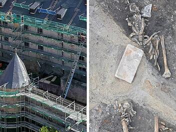 W&uuml;rzburg: Arch&auml;ologen finden menschliche Knochen auf Festung Marienberg